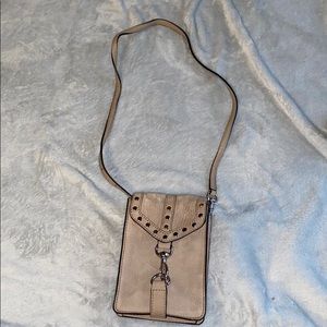 Rebecca Minkoff tan crossbody purse